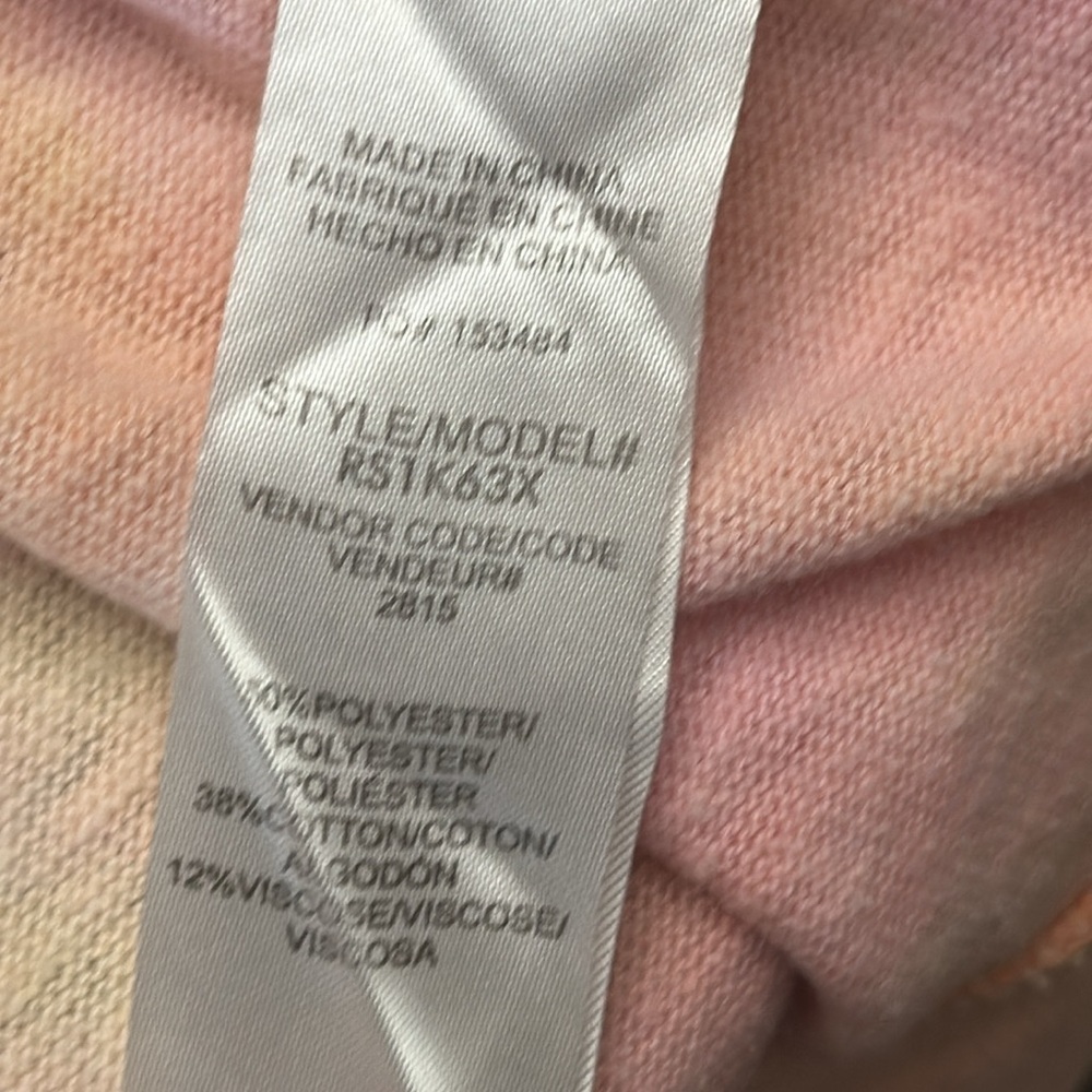 Splendid Pink Peach Tie Dye Hoodie Size XS EUC - Picture 7 of 7